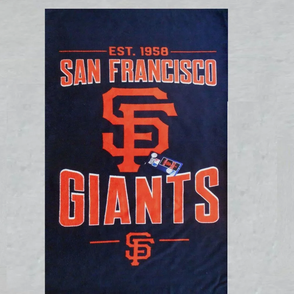 San Francisco Giants Beach Towel measures 30 x 60 inches